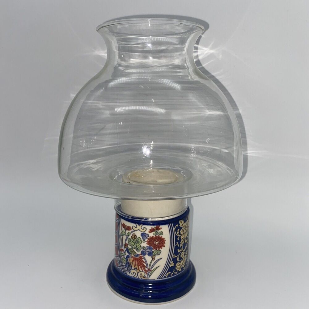 Vintage Gailstyn-Sutton Towle Japanese Votive Candle Holder With Glass Shade 10"